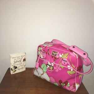 Roxy pink overnight carry-on medium size